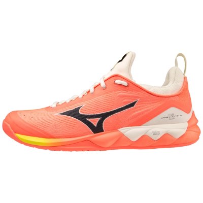 Zapatillas Para Voleibol Mizuno WAVE Luminous 2 Hombre Coral / Negros / Amarillos - Chile M406QGBAX